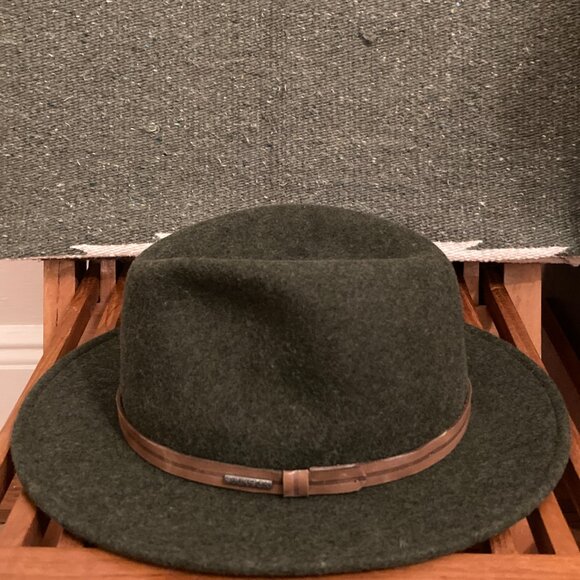 Fishing Crushable Felt Fedora, Stetson , Size Large, 7 1/8 - 7 1/4, 58-59 - Picture 3 of 4